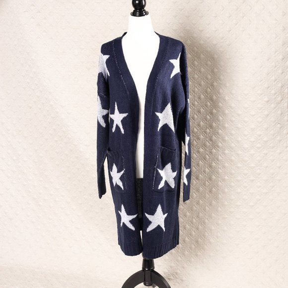 NWT Evelyn Taylor long stars sweater - 2X - Picture 2 of 9